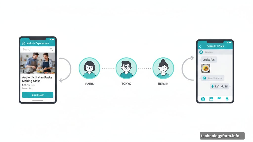 Airbnb lets users connect with fellow travelers during activities
