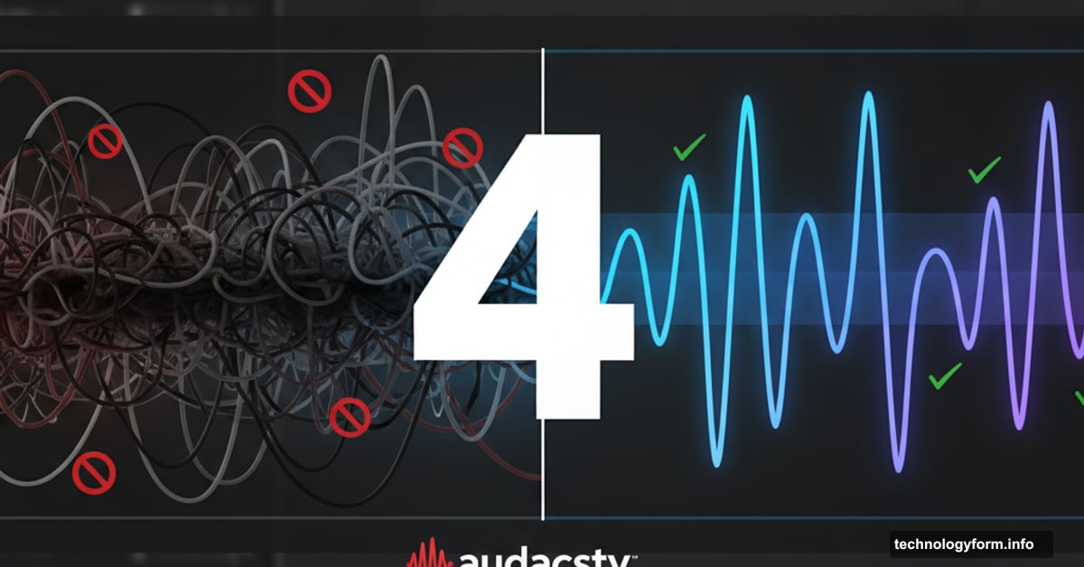 Audacity 4 transformation from cluttered chaos to clean modern interface