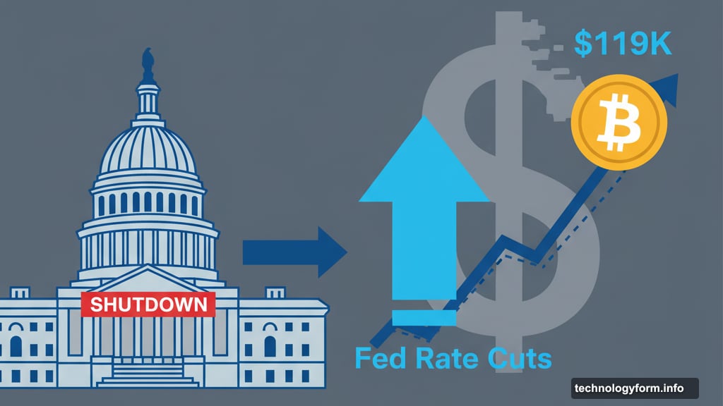 Government shutdown could accidentally boost Bitcoin prices through Fed rate cuts