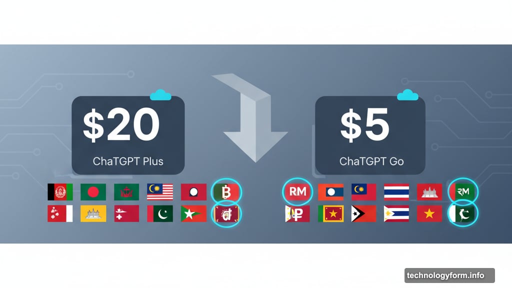 ChatGPT Go pricing strategy under five dollars in Asian markets