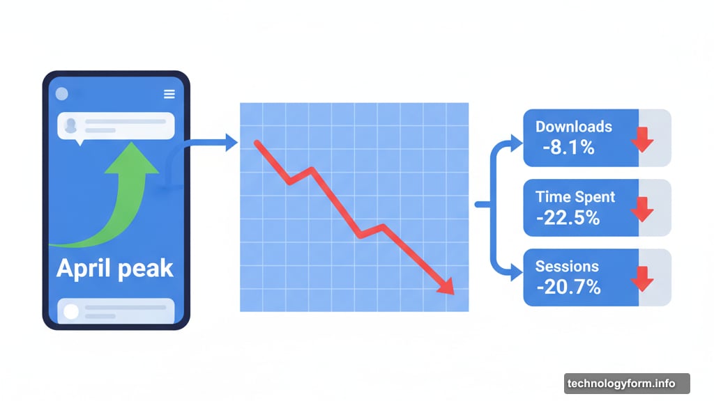 ChatGPT mobile app download growth stalling and user engagement declining