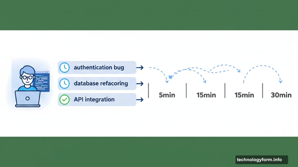 AI agents working asynchronously on multiple coding tasks simultaneously