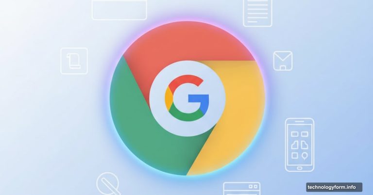 Google Chrome logo with embedded Gemini AI and productivity tools