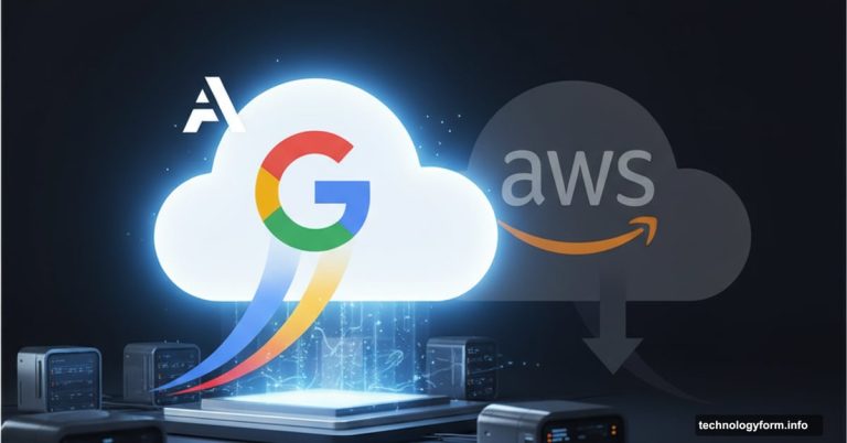 Google Cloud rising with Anthropic while Amazon AWS falls behind