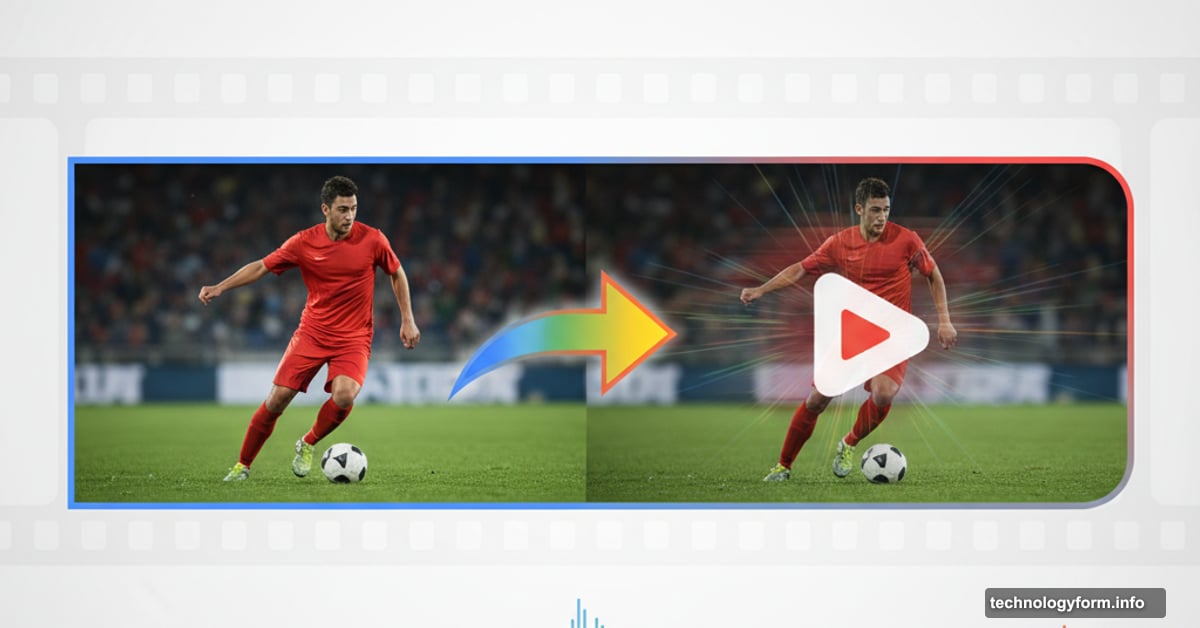 Static photograph transforming into video with Google Veo 3.1 technology