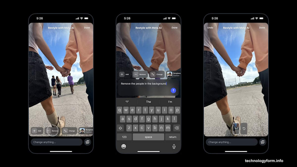 Instagram AI removes objects from photos using text commands
