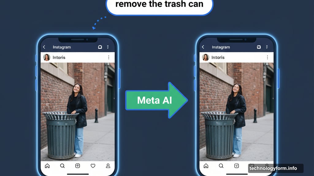 Instagram AI removes objects from photos using simple text commands