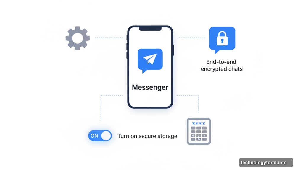 Enable secure storage to save chats before December shutdown