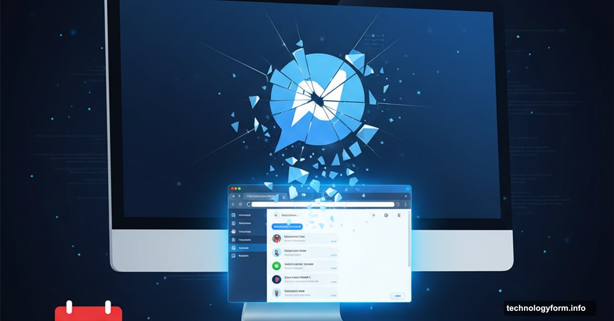 Desktop Messenger app breaking apart transitioning to web browser interface