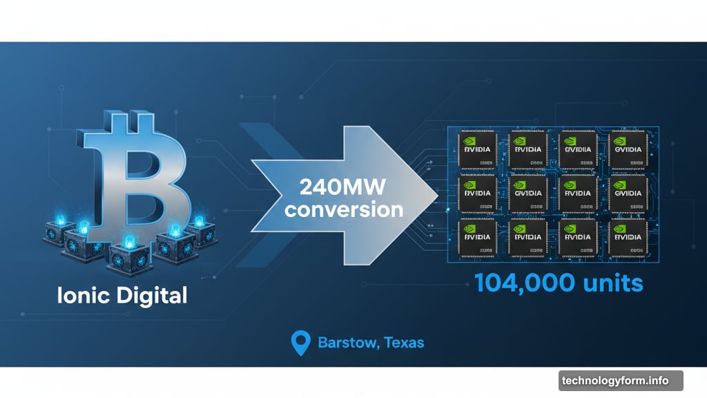 Converting cryptocurrency mining operation into AI powerhouse data center