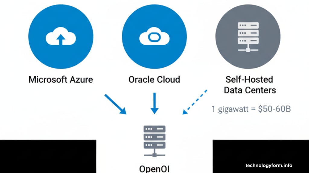 OpenAI transition from cloud providers to self-hosting data centers