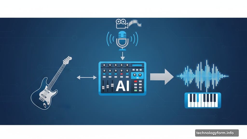 AI adds guitar tracks to vocals and custom soundtracks to videos