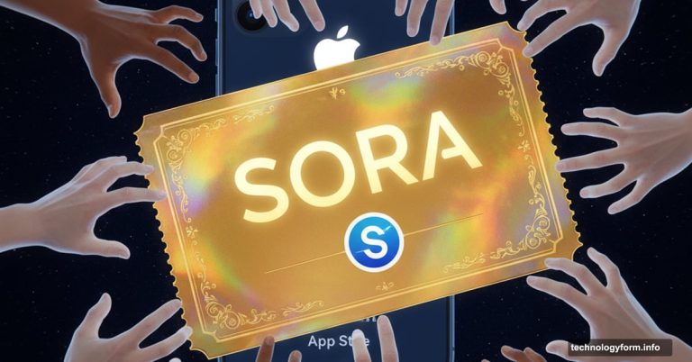 Golden Sora app invite code ticket surrounded by reaching hands