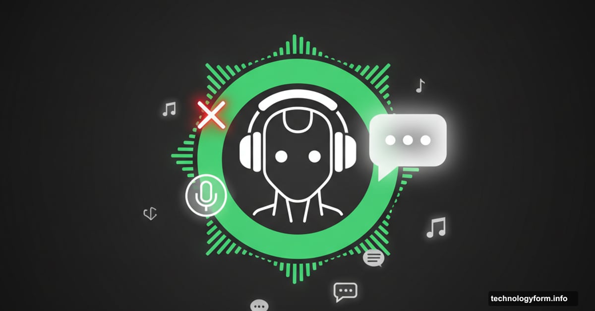 Spotify AI DJ logo with chat bubble replacing microphone icon