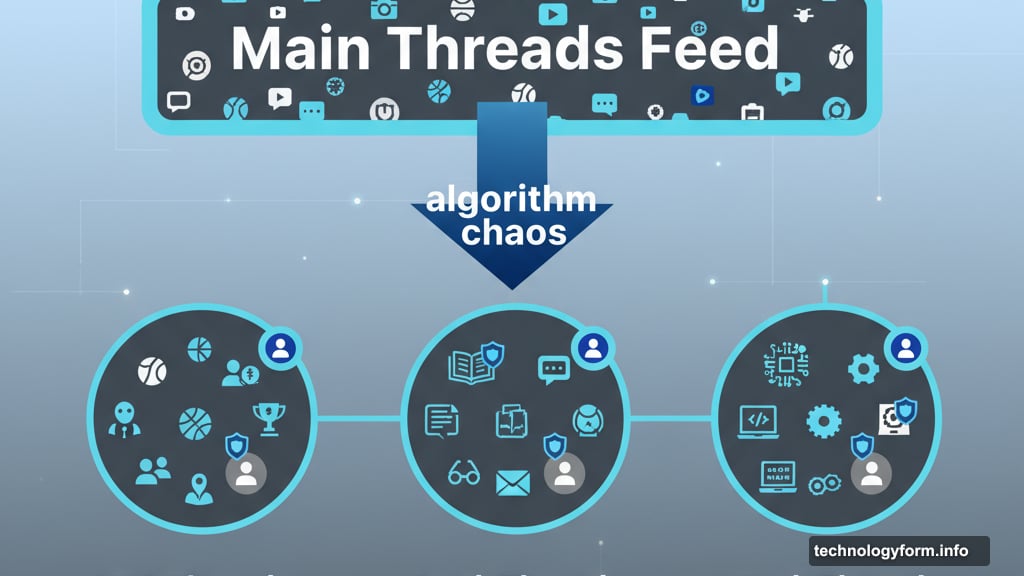 Communities create dedicated spaces for specific topics without algorithm chaos