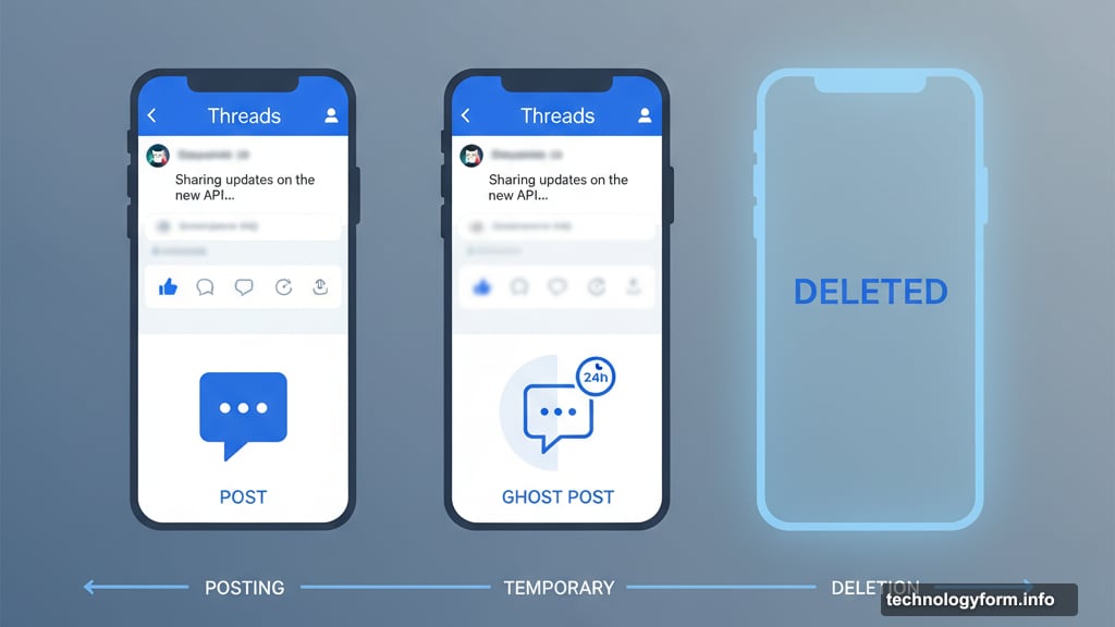 Ghost posts appear in main Threads feed then vanish after 24 hours