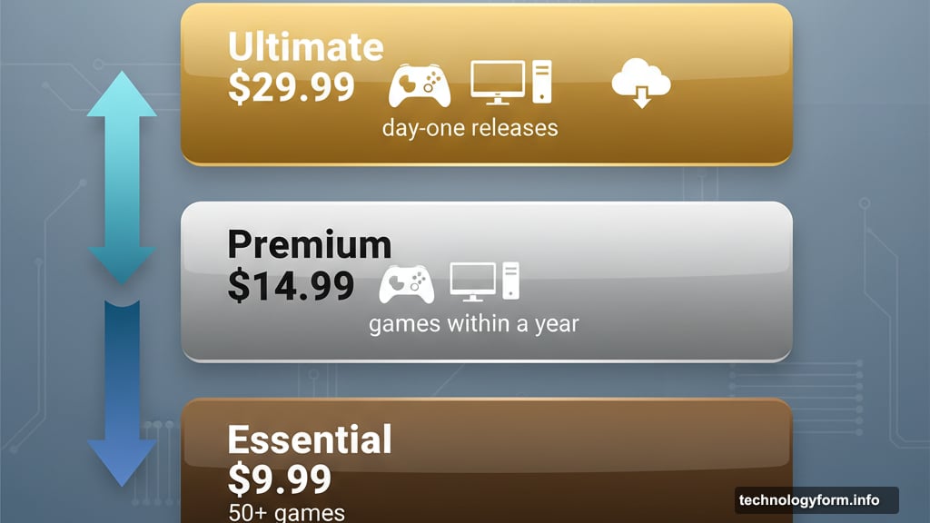 Game Pass restructured into three tiers: Ultimate, Premium, and Essential
