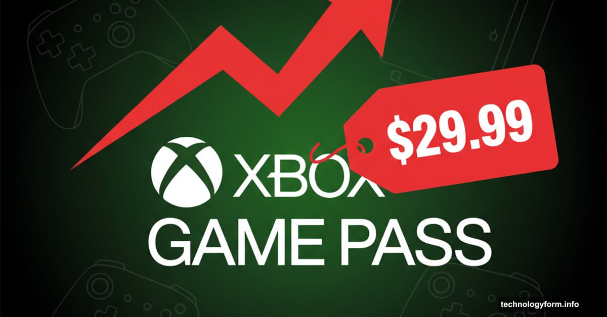Xbox Game Pass logo with prominent price tag showing increase