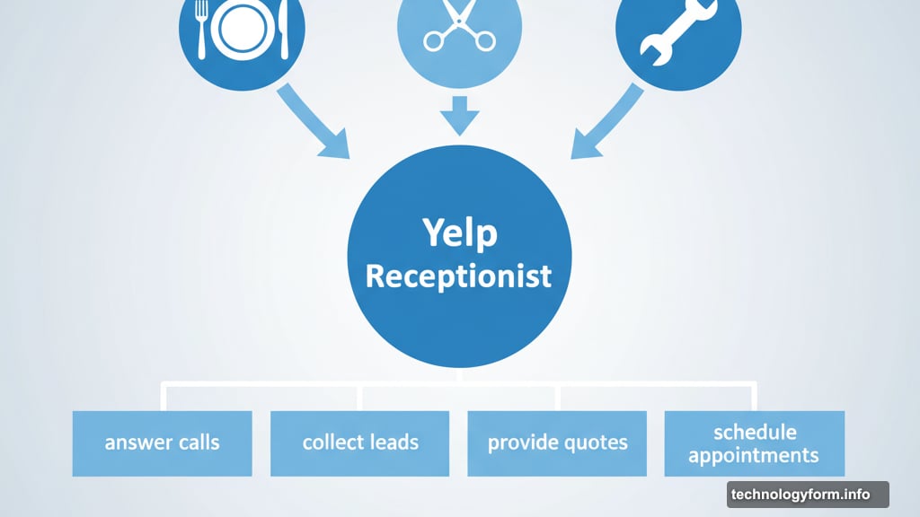 Yelp Receptionist handles calls for restaurants salons and service businesses