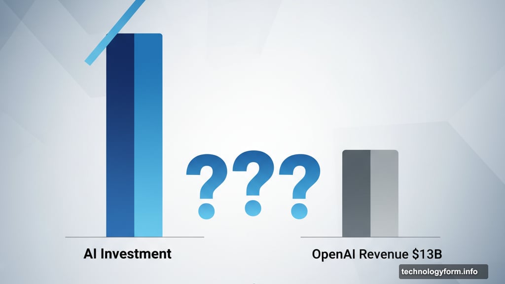 Gap between trillion-dollar AI commitments and actual revenue generation