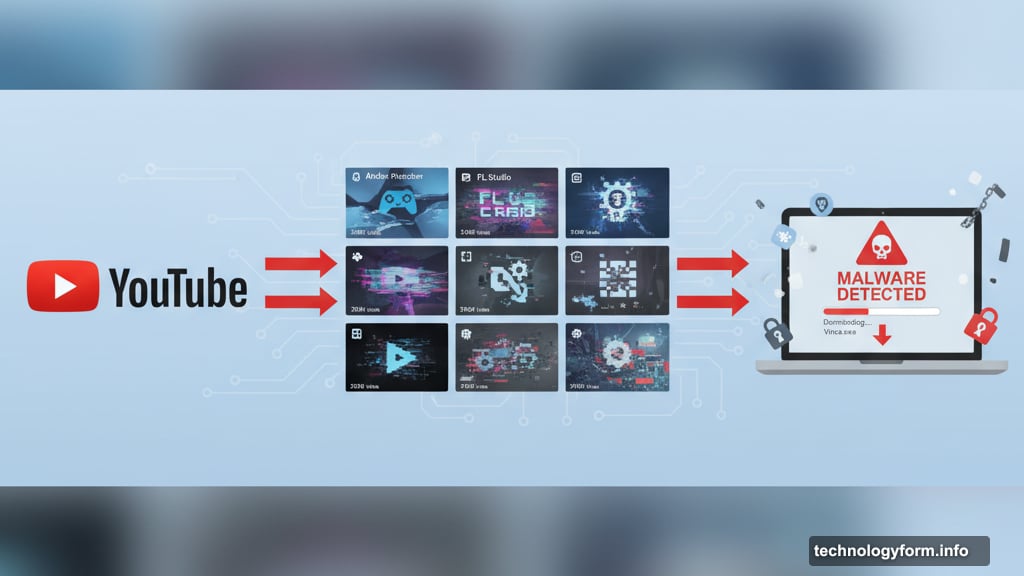 YouTube Ghost Network distributed malware through fake gaming hack videos