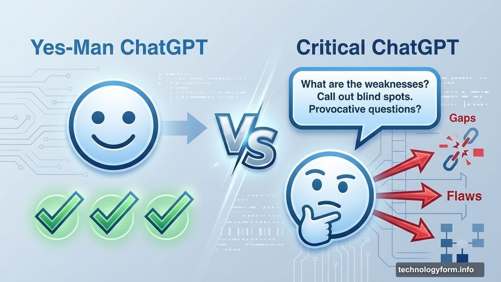 Force ChatGPT to challenge your thinking with constructive criticism