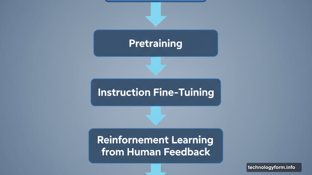 Three training phases shape how AI models respond to questions