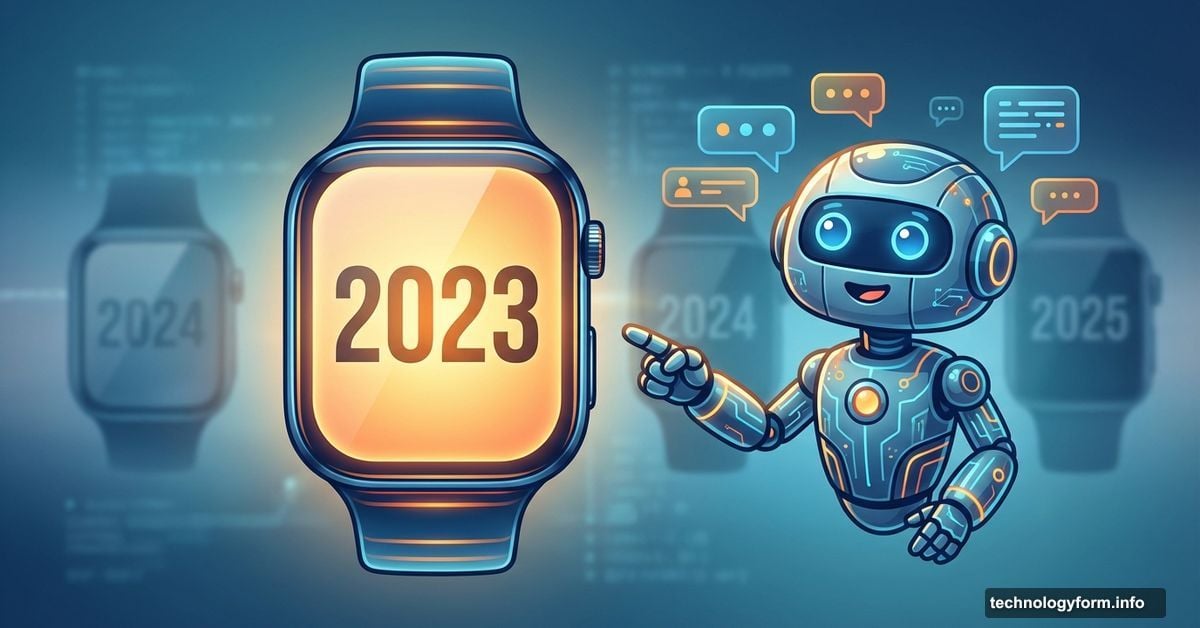 AI chatbot enthusiastically recommending outdated 2023 smartwatch while ignoring newer models