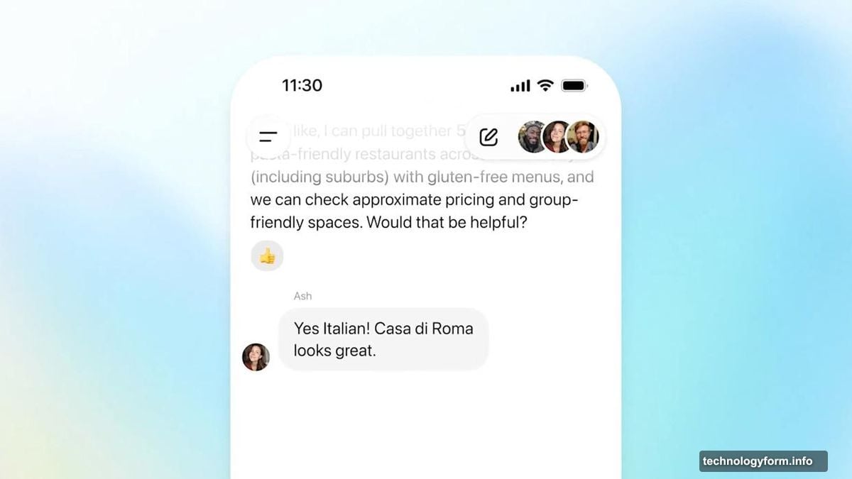 ChatGPT group chats invite up to 20 people shared conversation