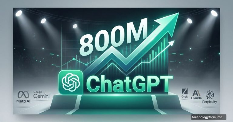 ChatGPT logo towering over smaller competitor AI logos showing dominance