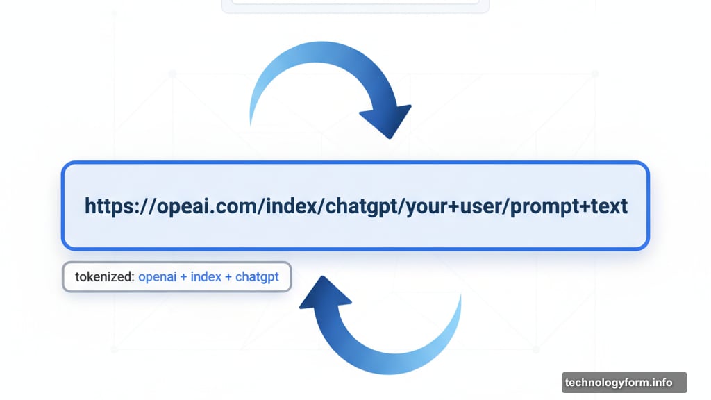 OpenAI scraping Google with buggy prompt box appending URLs