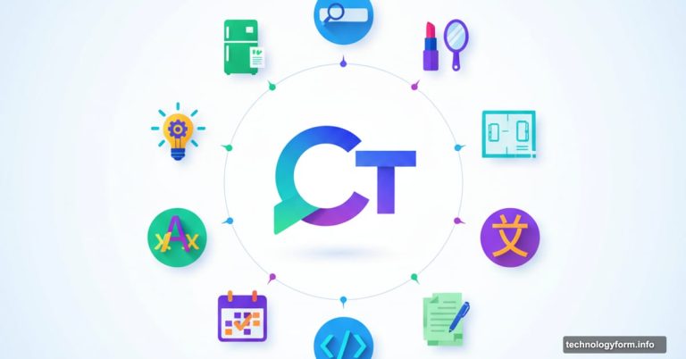 ChatGPT logo surrounded by nine colorful task icons in circular arrangement