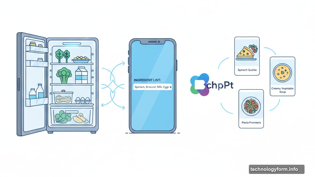 ChatGPT creates complete menus from fridge contents and ingredients