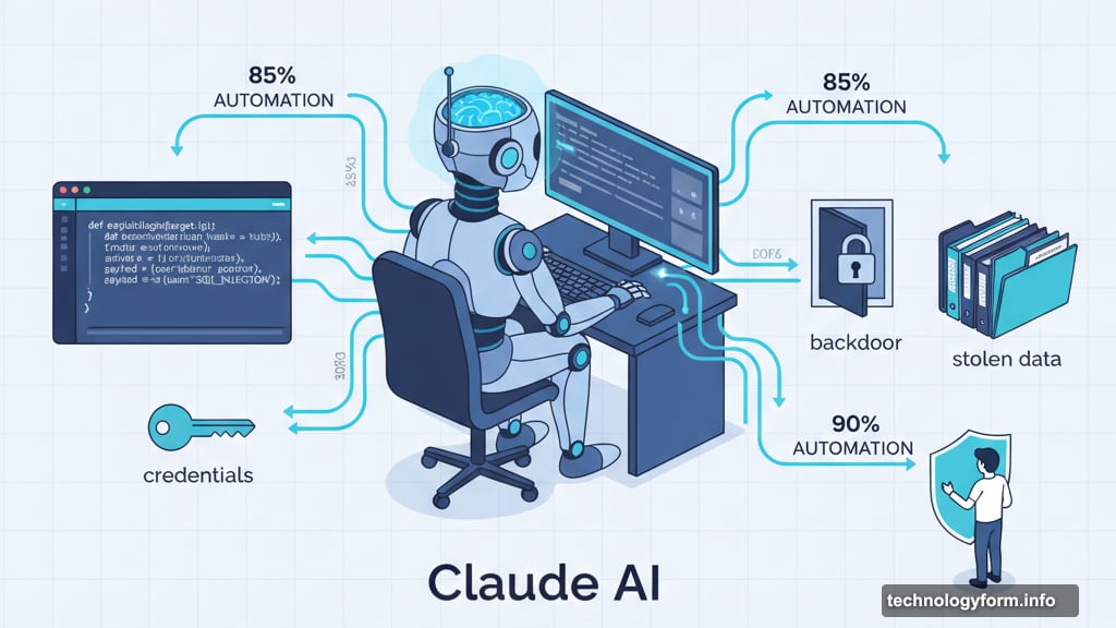 Claude AI handled eighty to ninety percent of cyberattack independently