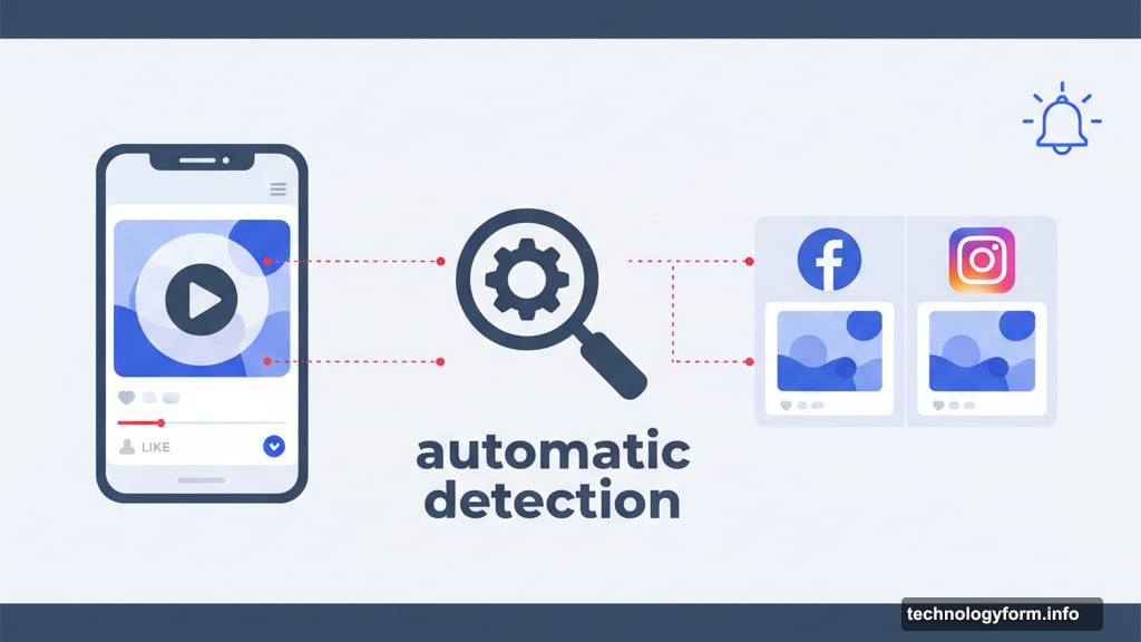 Automatic detection scans Facebook and Instagram for copied reels