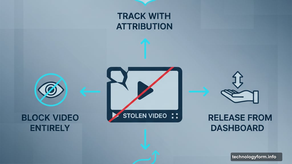 Three response options for handling stolen content on Meta