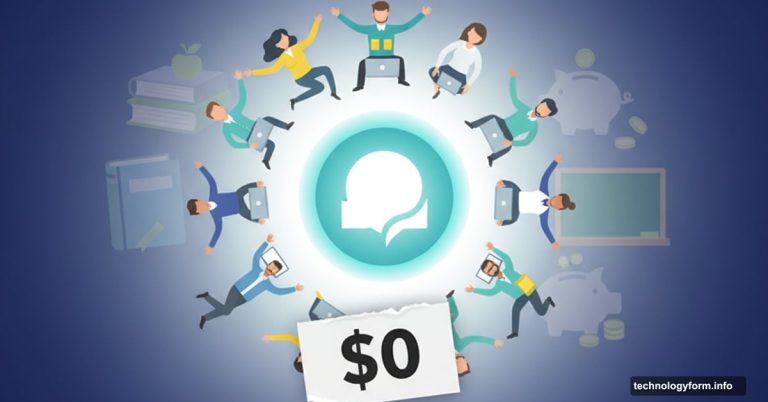 ChatGPT logo surrounded by teachers with zero dollar price tag