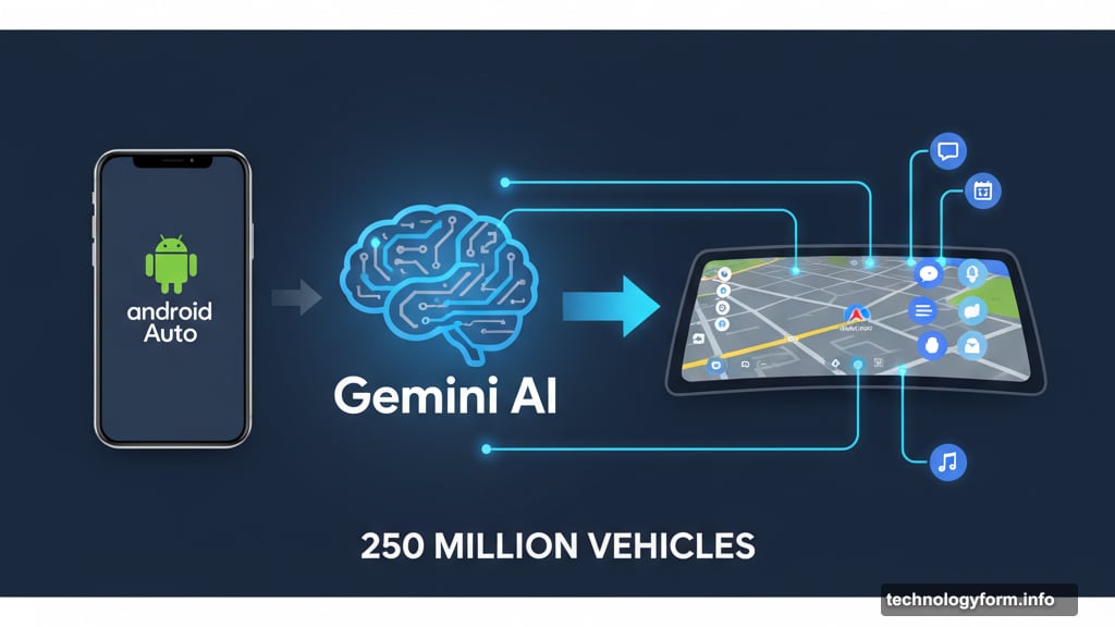 Gemini AI now rides shotgun in 250 million Android Auto vehicles