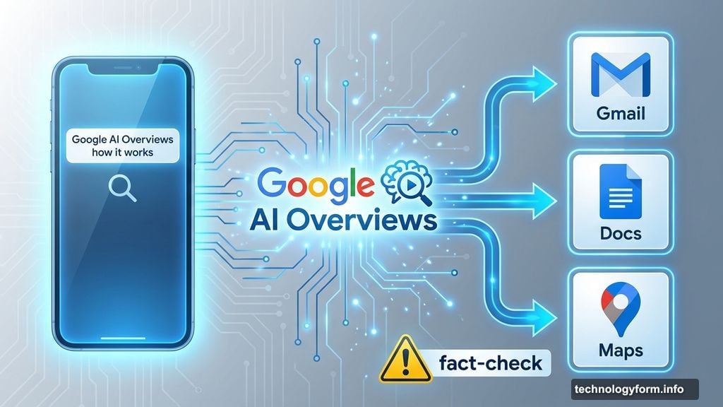 AI Overviews generate itineraries and export to Gmail Docs Maps