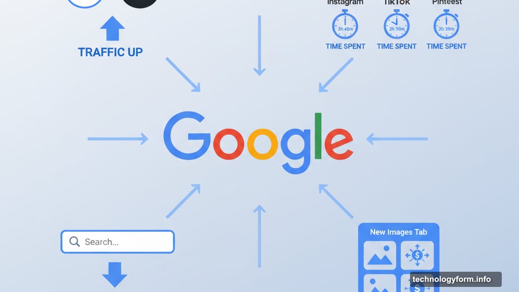AI chatbots and social apps squeeze Google's traditional search business