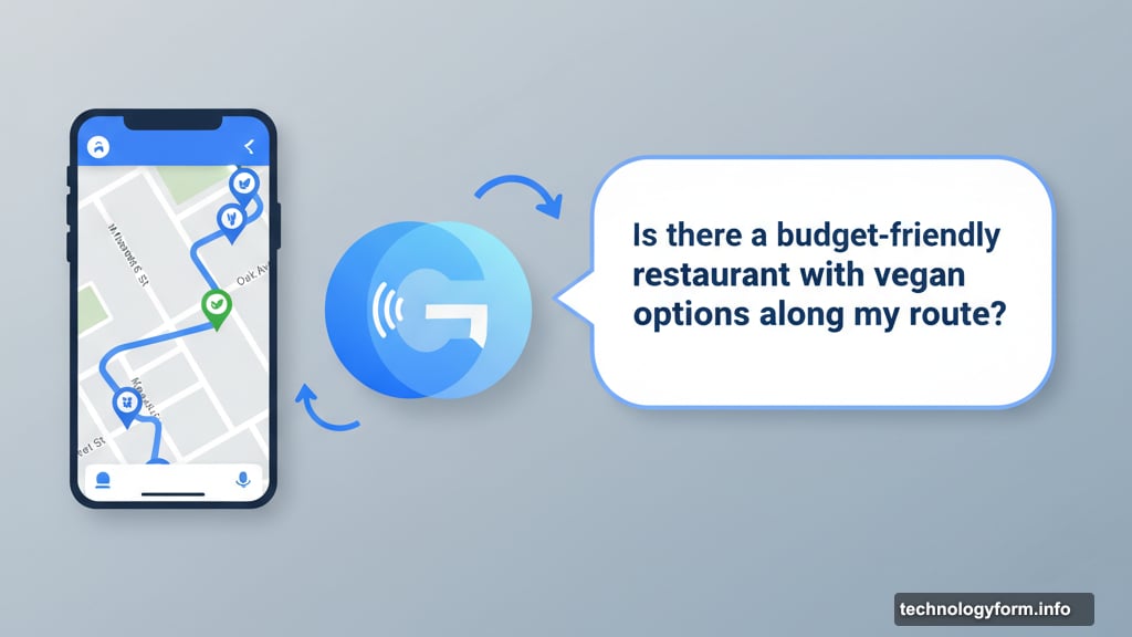 Gemini handles questions and reports traffic incidents without touching phone