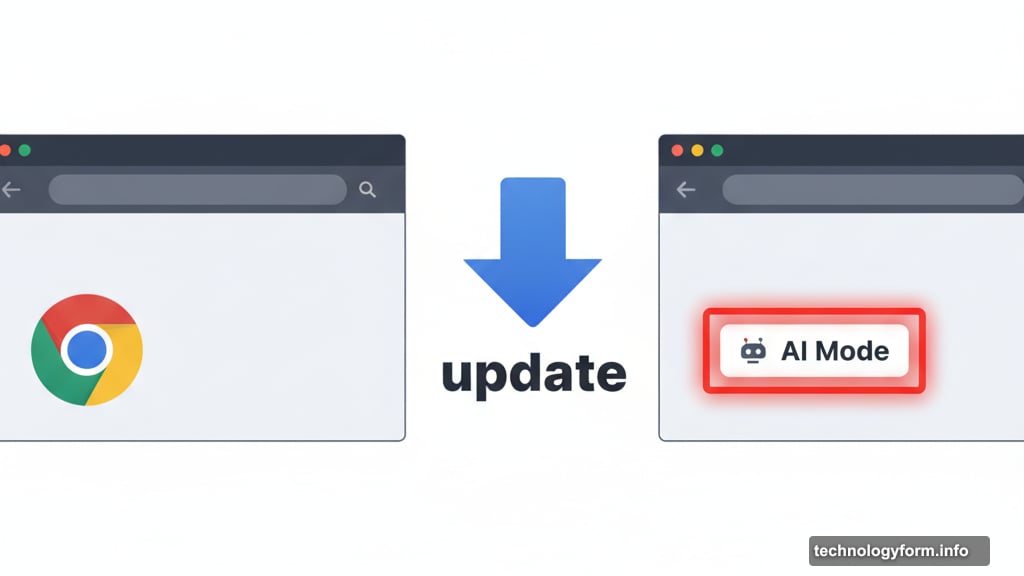 Google plants AI Mode shortcut on Chrome new tab page