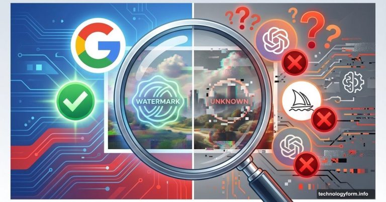 Magnifying glass showing Google AI detection success versus other AI tools failure