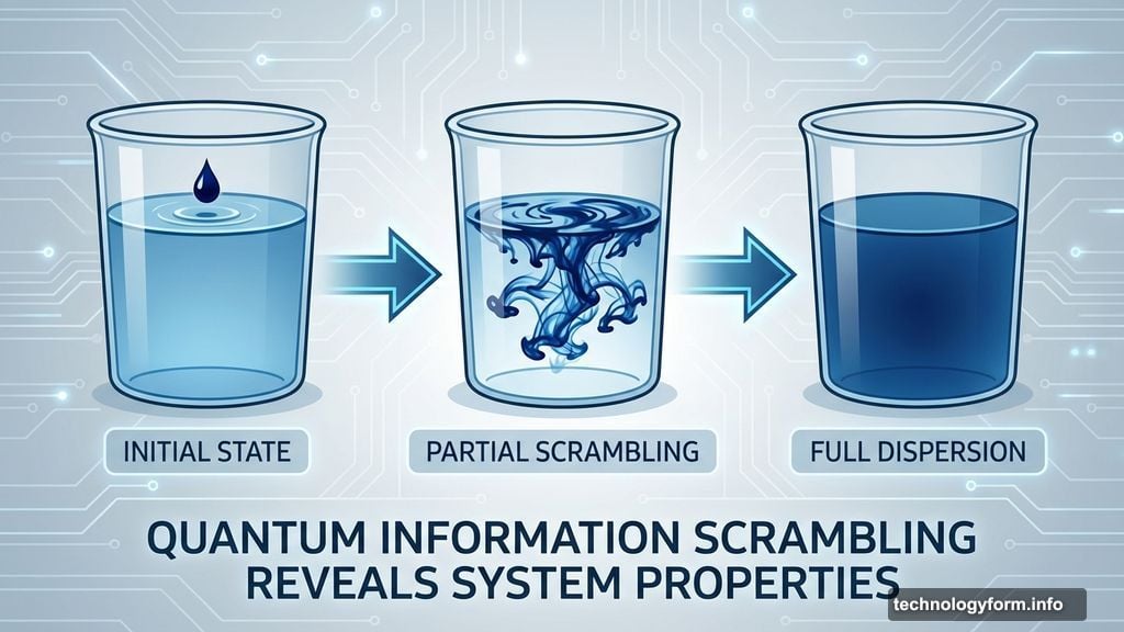 Quantum information spreads and becomes disordered over time
