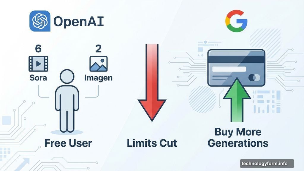 OpenAI and Google slashed generation limits on their AI products