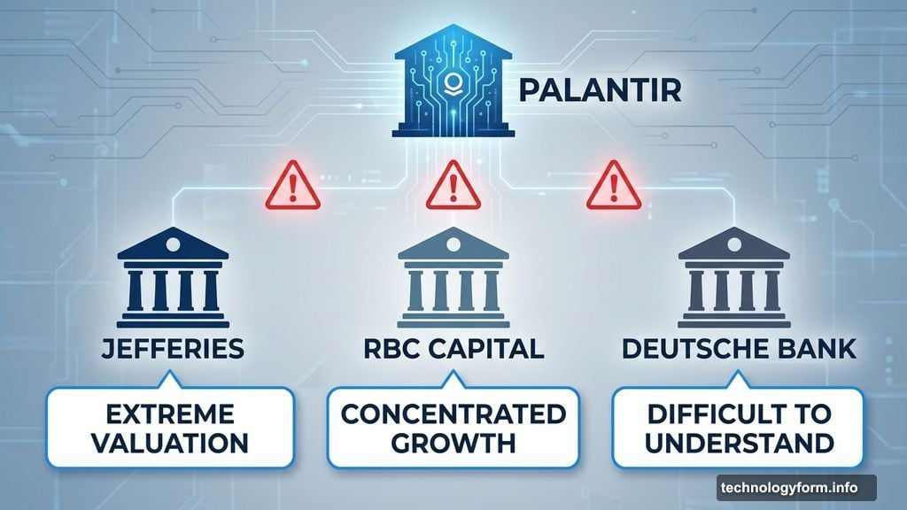 Three major banks questioned Palantir's valuation in three days