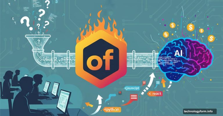Stack Overflow logo pipeline extracting developer answers into AI neural network