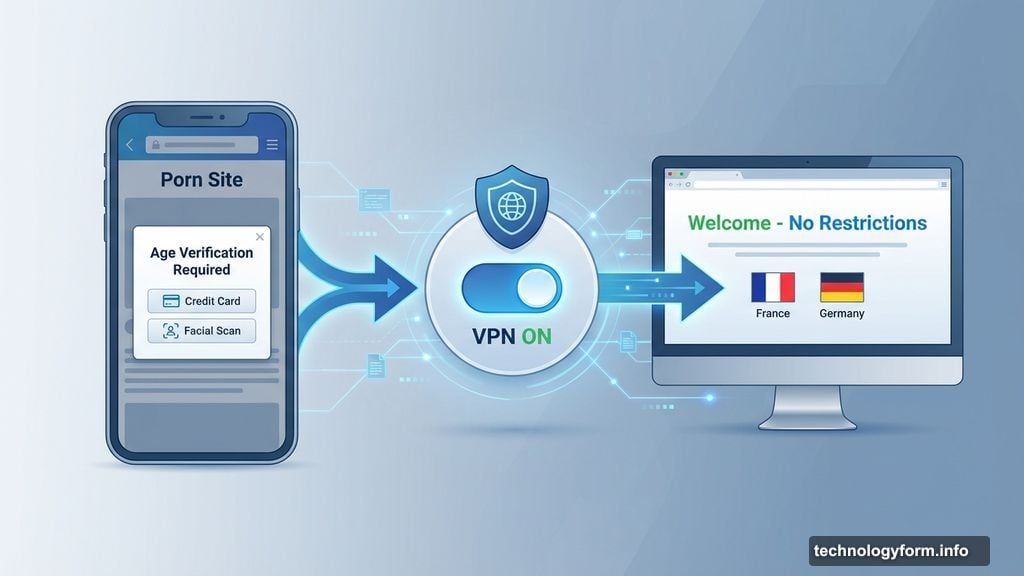 VPNs let users spoof foreign IP addresses to bypass age checks