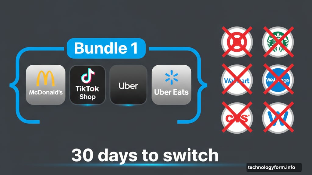 Cash back only applies at specific brand bundles selected monthly