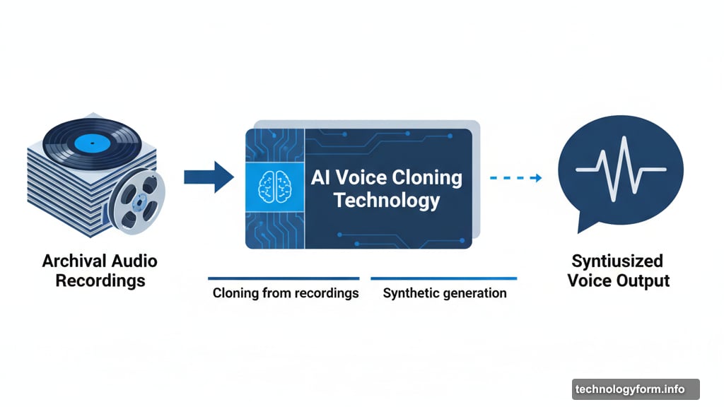 Voice cloning analyzes existing recordings to synthesize AI voices